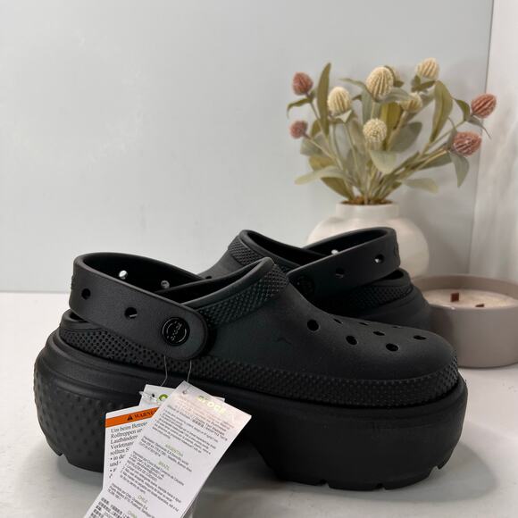 Crocs Stomp Clog Sandal Platform Black Women’s 7/Men's 5 NWT - Picture 6 of 10